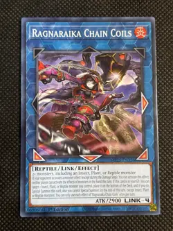3x YuGiOh! - Ragnaraika Chain Coils MP25 Common 1st Edition Near Mint - Image 2
