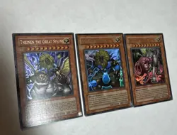 Yugioh The Movie Promo Set Andro Sphinx, Sphinx Teleia, Theinen The Great Sphinx - Image 1