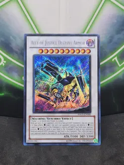 Yugioh Ally of Justice Decisive Armor HA03-EN060 Secret Rare NM - Image 1