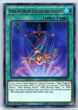 Yugioh Bond Between Teacher and Student 1st Edition Card Ultra Rare NM TCG CCG - Image 1