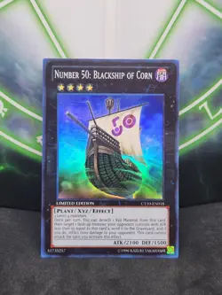 Yugioh Number 50: Blackship of Corn CT10-EN018 Super Rare NM - Image 1