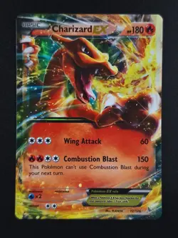 2014 Pokemon CHARIZARD EX #12/106 XY Flashfire Holo Ultra Rare English - Image 1