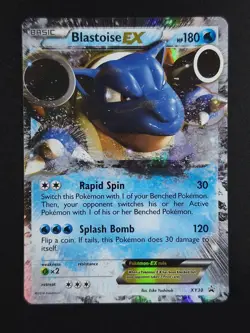 2014 Pokemon BLASTOISE EX #XY30 Black Star Promo Full Art Holo English - Image 1