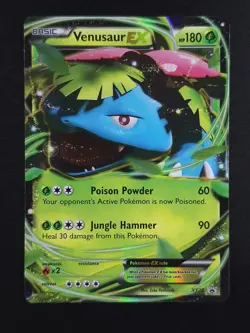 2014 Pokemon VENUSAUR EX #XY28 Black Star Promo Full Art Holo English - Image 1