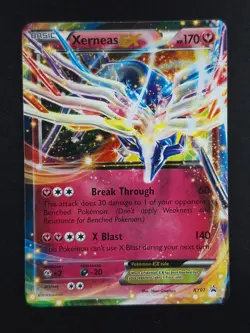 2014 Pokemon XERNEAS EX #XY07 Black Star Promo XY Legends of Kalos English - Image 1