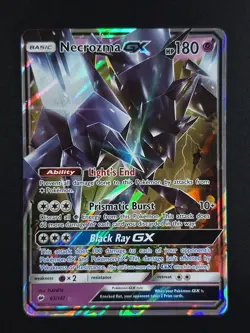 2017 Pokemon NECROZMA GX #63/147 Sun & Moon Burning Shadows Ultra Rare English - Image 1