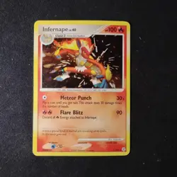 Pokemon TCG Infernape 5/130 Diamond and Pearl Holo LP+ - Image 1