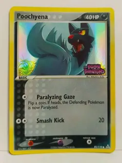 Poochyena 80/110 REX Holon Phantoms Reverse Holo Stamped Pokemon Card 2006 - Image 3