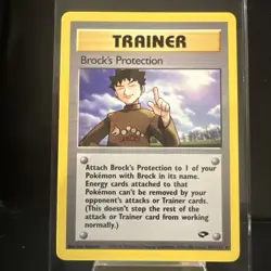 Brock's Protection 101/132 Gym Challenge Regular Pokemon TCG - Image 1
