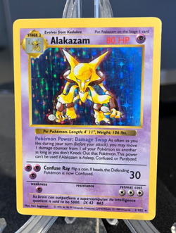 Pokemon ~ Alakazam Shadowless 1/102 Holo 1999 WOTC - Image 1