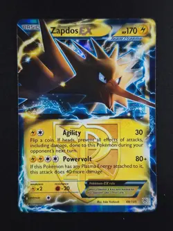 2013 Pokemon ZAPDOS #48/135 Black & White Plasma Storm Ultra Rare English - Image 1