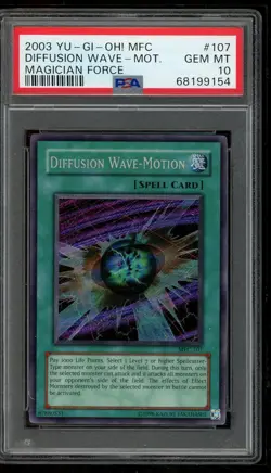 Diffusion Wave-motion MFC-107 Secret Rare Unlimited Yugioh PSA 10 *154 - Image 1