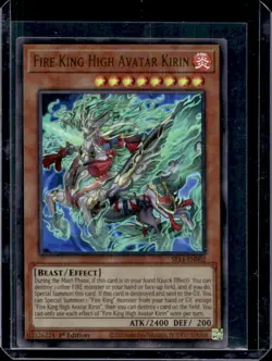 2023 Yu-Gi-Oh Structure Deck: Fire Kings 1st King High Avatar Kirin #SR14-EN002 - Image 1