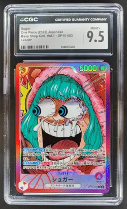 2025 ONE PIECE JP SUGAR LEADER OP10-003 CGC 9.5 S PT - Image 1