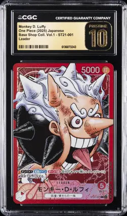 2025 ONE PIECE: JAPANESE #ST21-001 MONKEY D. LUFFY CGC 10 PRISTINE - Image 1