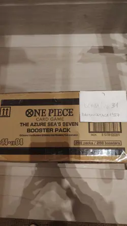 ONE PIECE OP14 THE AZURE SEA'S SEVEN SEALED CASE 12 BOOSTER BOX ENG - Image 1