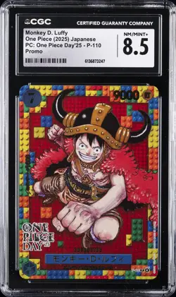 2025 ONE PIECE: JAPANESE PC: ONE PIECE DAY '25 - PROMO MONKEY D. LUFFY CGC 8.5 - Image 1