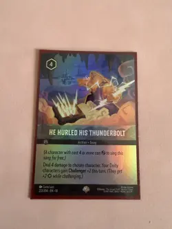 Disney Lorcana He Hurled His Thunderbolt (Epic) - Whispers in the Well 222/204 - Image 1