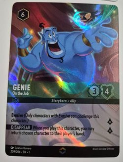 Disney Lorcana The First Chapter Enchanted Double Sword Error Genie On the Job - Image 3