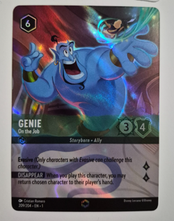 Disney Lorcana The First Chapter Enchanted Double Sword Error Genie On the Job - Image 4