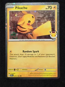 Pikachu - (Cosmo Holo) 051/162 Miscellaneous Cards & Products Holo - Image 1