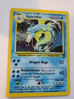 Gyarados Base Set 2 Holo Pokemon Card WOTC - Image 1