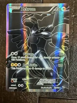 Zekrom Black White Holo Full Art Ultra Rare Card 114/114 pokemon - Image 1