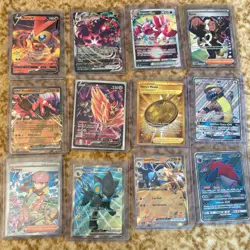 pokemon card lot V's, full arts gold cards,gx and ex Make offers - Image 1