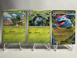 Bulbasaur - Ivysaur - Venusaur ex - Full Evolution - Pokemon 3 Card Lot - MEG EN - Image 2