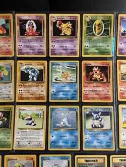 Lot of 62 Vintage 1999 Pokemon BASE SET Cards, Common + Uncommon + Rare LP-NM - Image 3