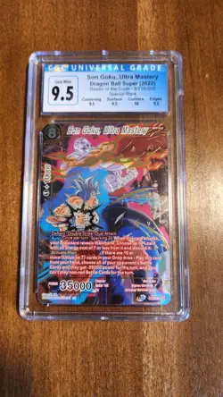 Dragonball Super Card Game Son Goku Ultra Mastery SPR BT16-005 CGC 9.5 - Image 1