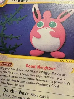Pokemon TCG Wigglytuff Skyridge 34/144 Rare E Reader Very LP/NM WOTC 2003 Card - Image 3