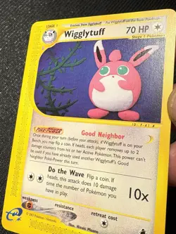 Pokemon TCG Wigglytuff Skyridge 34/144 Rare E Reader Very LP/NM WOTC 2003 Card - Image 5
