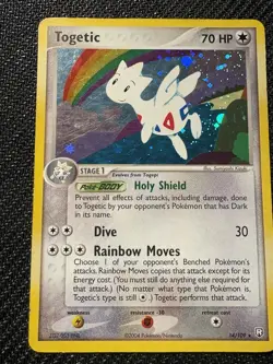 Pokemon TCG Togetic EX Team Rocket Returns 14/109 Holo Rare Vintage 2004 Card - Image 1