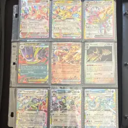 Pokemon TCG EX Holo 9 Card Lot Pikachu Blaziken Umbreon Vaporeon Mega Gengar - Image 1