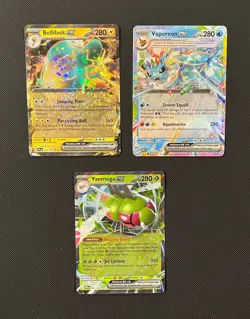Lot of Pokemon TCG - 3 Double Rare EX Holo Cards (Vaporeon) - Image 1