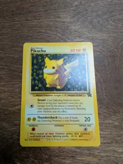 Pikachu 16 Black Star Promo WOTC Pokemon Card 1999 - Ivy - Image 1