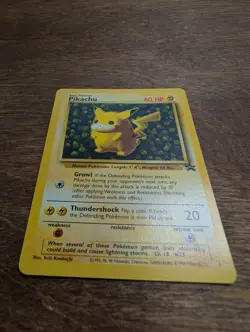 Pikachu 16 Black Star Promo WOTC Pokemon Card 1999 - Ivy - Image 2