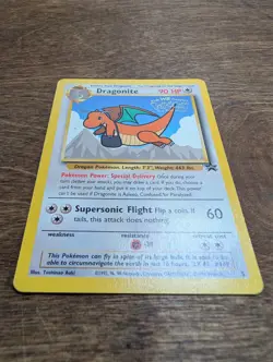 Dragonite 5 Black Star Promo WOTC Pokemon Card Non Holo EXCELLENT 1999 - Image 4