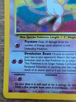 Mew 9 Black Star Promo Holo WOTC Pokemon Card EXCELLENT 2000 - Image 2