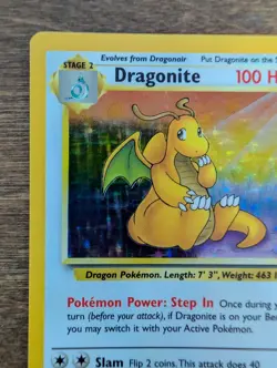 Dragonite 4/62 Fossil Holo Rare WOTC Pokemon Card EXCELLENT - Image 5