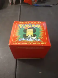 Pokemon 23k Gold Plated Togepi Trading Card 1999 Burger King - Image 2
