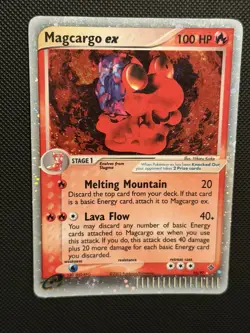 Magcargo ex 95/97 EX Dragon Holo Ultra Rare Pokemon Card 2003. (MP) - Image 1