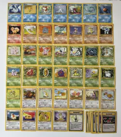 2000 Pokemon TCG WOTC Base Set 2 Unlimited Lot of 50 Cards - Image 1