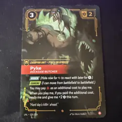 Pyke Dockside Butcher 028/219 NM Riftbound Card Unleashed - Image 1
