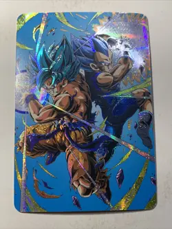Goku Vegeta Team Saiyan Dragon Ball Z ACG DBZ Goddess Anime Card Holo Foil Art - Image 1