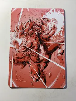 Goku Vegeta Team Saiyan Dragon Ball Z ACG DBZ Goddess Anime Card Holo Foil Art - Image 2