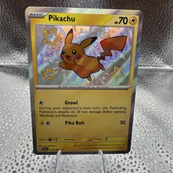 Pokemon Card TCG Pikachu Shiny Baby 131/091 Sv Paldean Fates - Image 1
