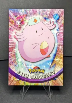 Pokemon Card - Chansey #113 - Topps Series 2 - Blue Logo - Image 1