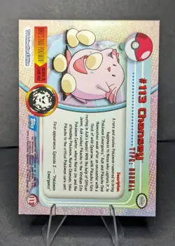 Pokemon Card - Chansey #113 - Topps Series 2 - Blue Logo - Image 2